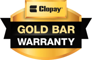 CLOPAY GOLD BAR WARRANTY LOGO