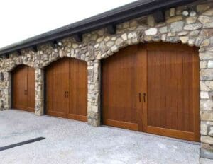 Natural Wood Garage Doors