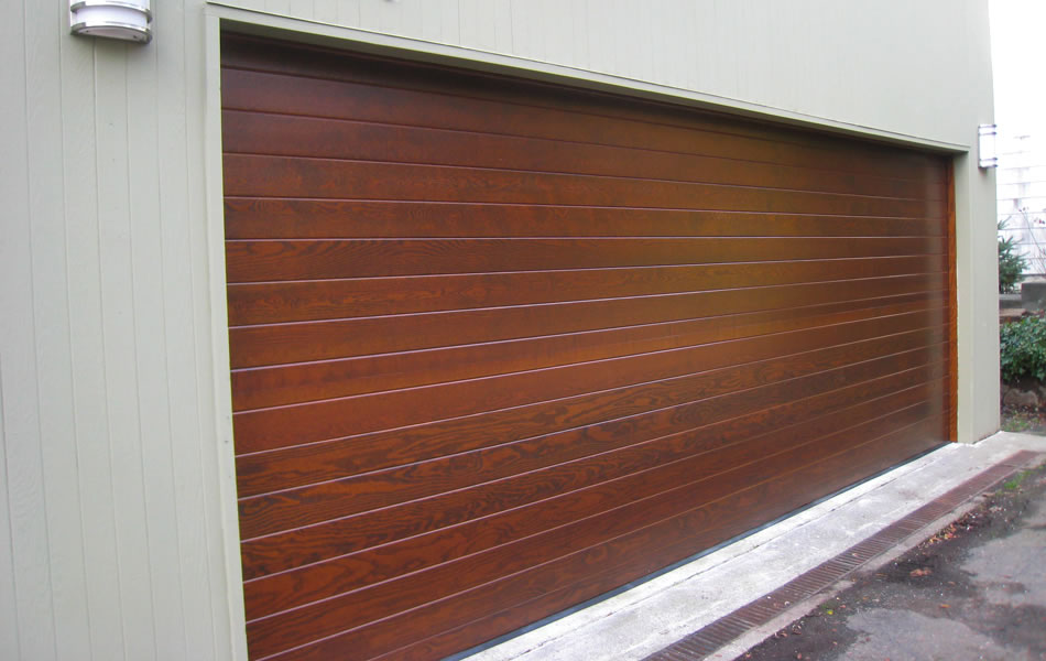 Wood Slat Garage door