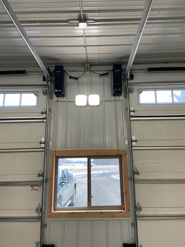 HIGHLIFT TRACK INSTALL WITH SIDE MOUNTED GARAGE DOOR OPENER