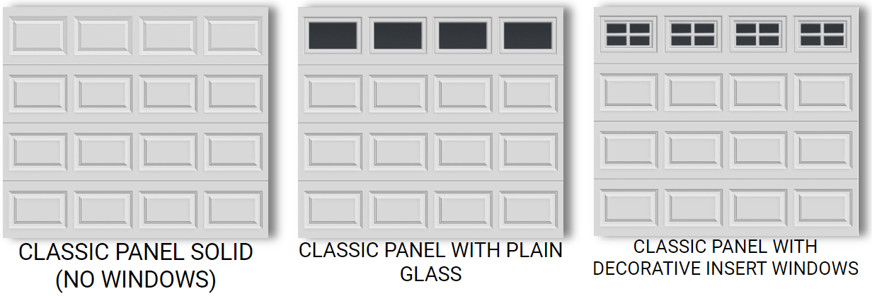 8X7 CLASSIC STEEL PANEL GARAGE DOORS