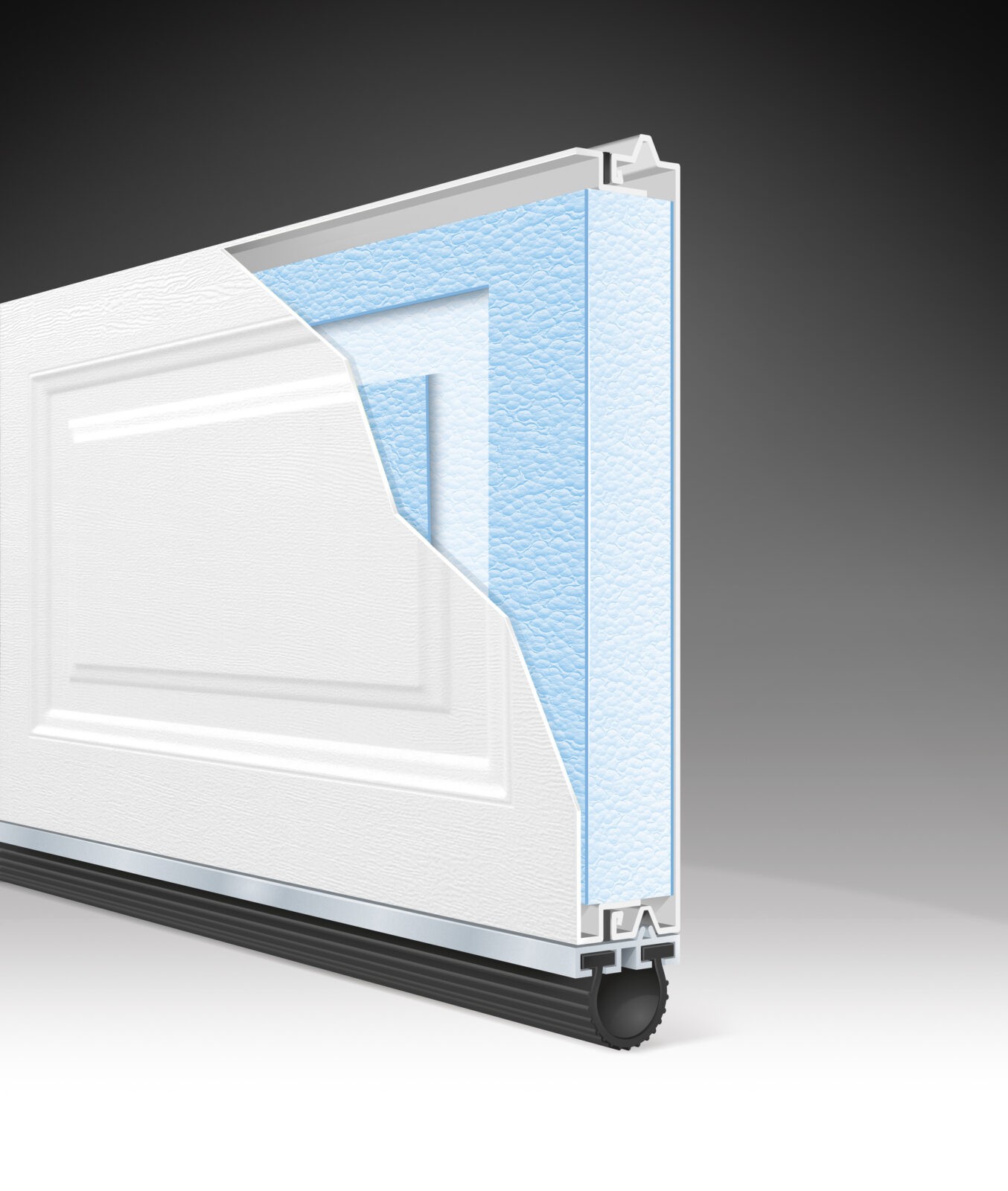 CLASSIC GARAGE DOOR STYRENE 2.0 CUTAWAY