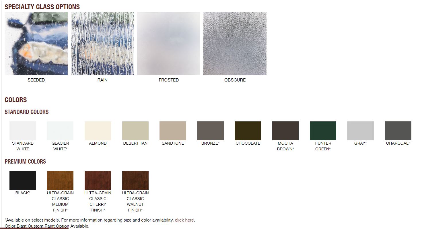 GARAGE DOOR GLASS AND GARAGE DOOR COLOR OPTIONS ONE CLEAR CHOICE GARAGE DOORS