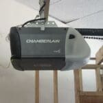 CHAMBERLAIN CHAIN DRIVE GARAGE DOOR OPENER.  BASIC INSTALLATION MANUFACTURER WARRANTIES APPLY.